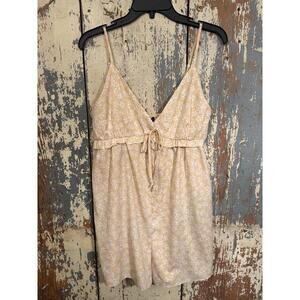 Paper Moon Yellow Floral Romper, size Large